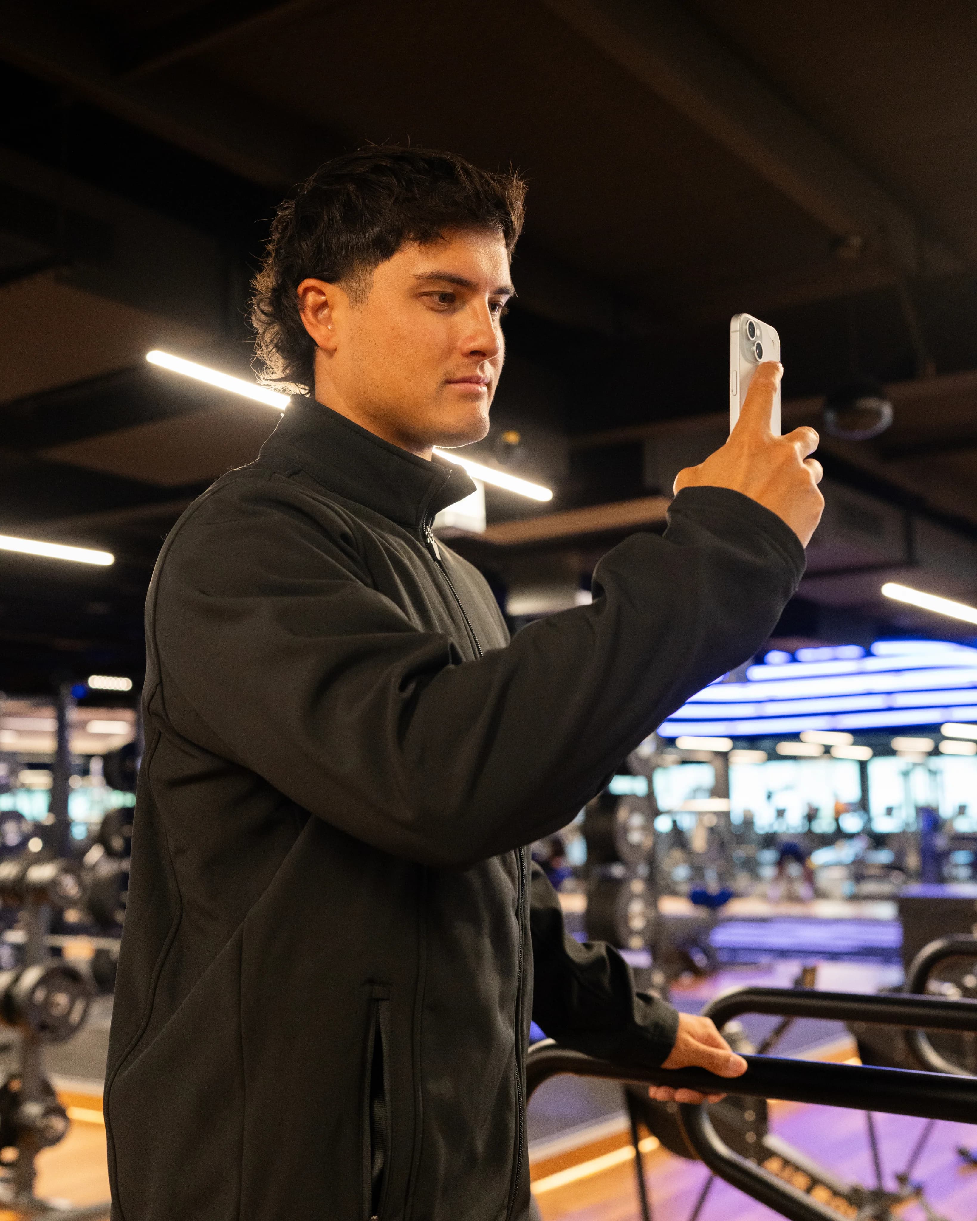 Housed ambassador content creator filming fitness and wellness content for social media