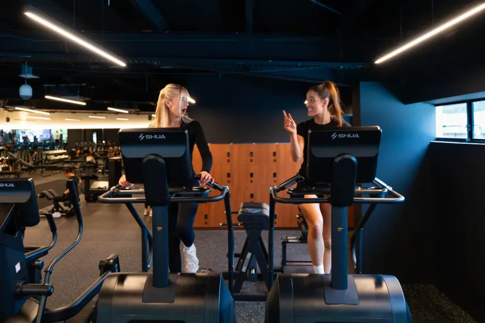 Clients training for longevity and lifelong health at Housed